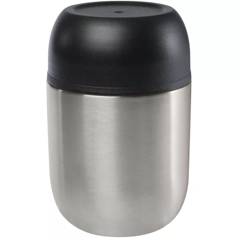 Supo dwuścienny pojemnik śniadaniowy wykonany ze stali nierdzewnej z recyklingu o pojemności 480 ml - Srebrny (11342181)