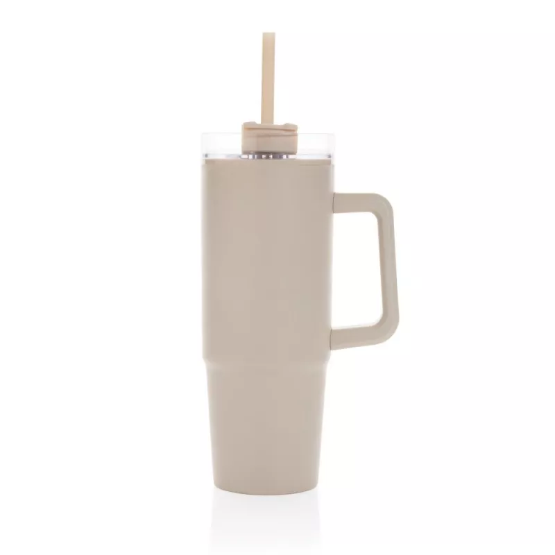 Kubek podróżny 900 ml Tana, plastik z recyklingu - beżowy (P437.1019)