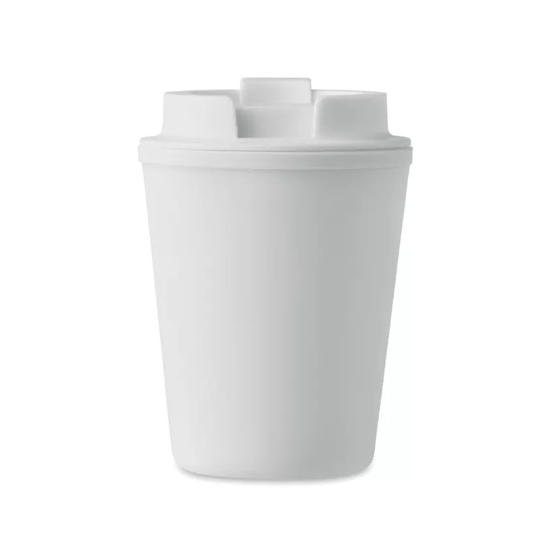 Kubek dwuścienny z PP 300 ml TRIDUS - Bialy (MO6866-06)