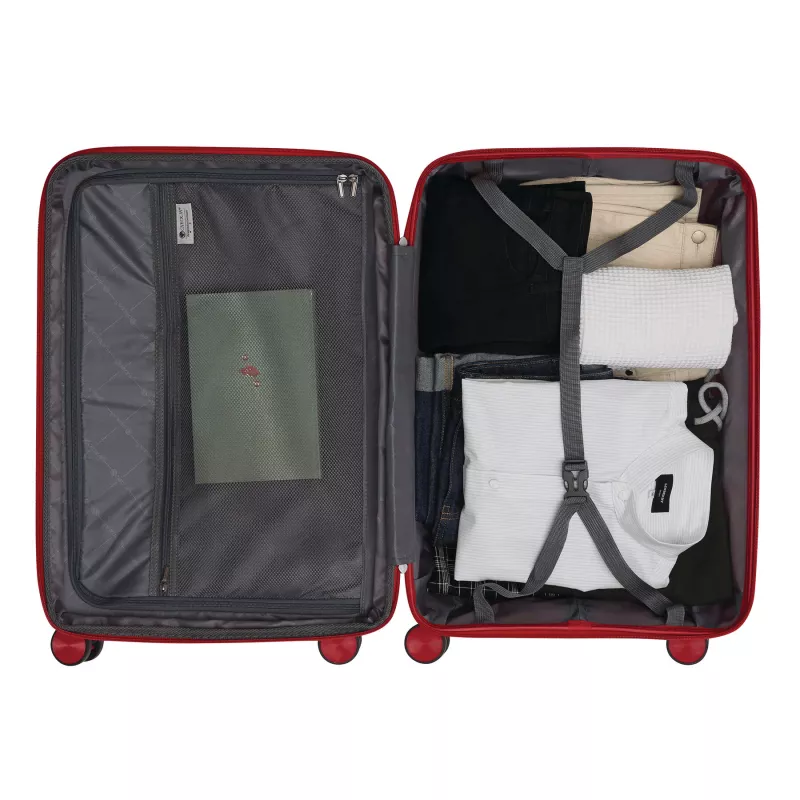 Zestaw walizek - czerwony (56-2210032)