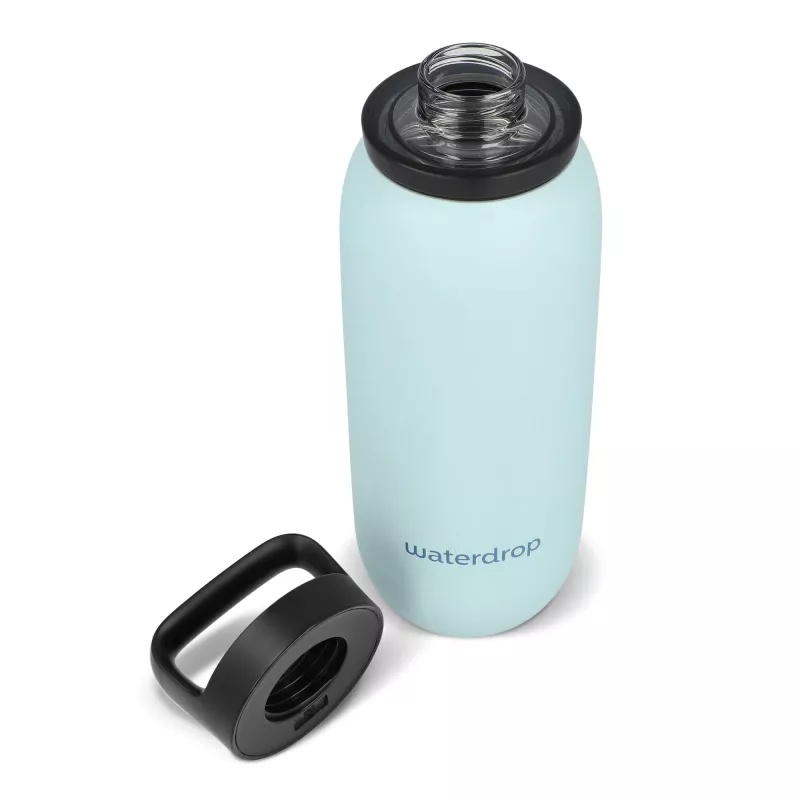 Termiczna butelka uniwersalna Waterdrop z ustnikiem 600 ml - pastelowoniebieski (LT47000-N0016)