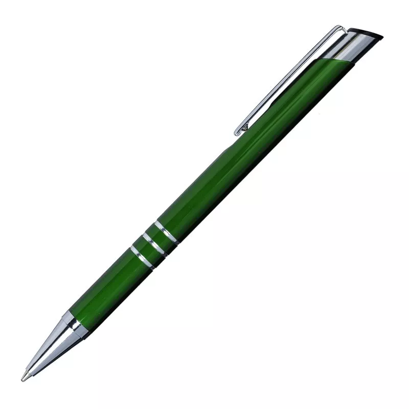 Długopis reklamowy aluminiowy LINDO - zielony (R73365.05)