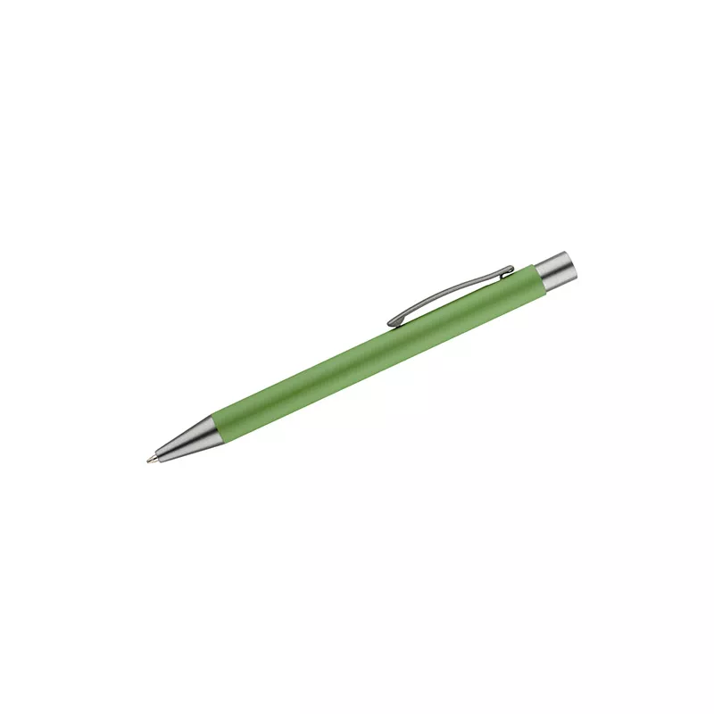 Długopis aluminiowy z gumowaną powierzchnią GOMA - zielony jasny (19617-13)