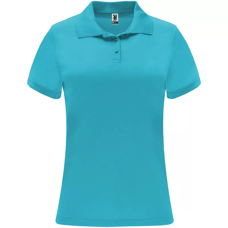 Damska sportowa koszulka polo z poliestru 150 g/m² ROLY MONZHA WOMAN 0410 - Turkusowy (R0410-TURQUOIS)