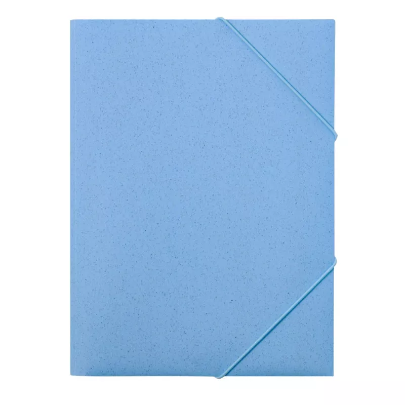Teczka na dokumenty ok. A4 ze słomy pszenicznej - niebieski (V2047-11)