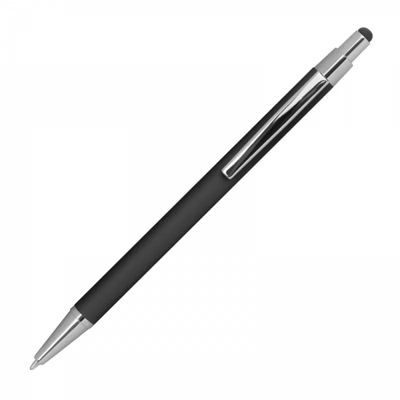 Długopis metalowy touch pen soft touch PAULA - czarny (1096403)