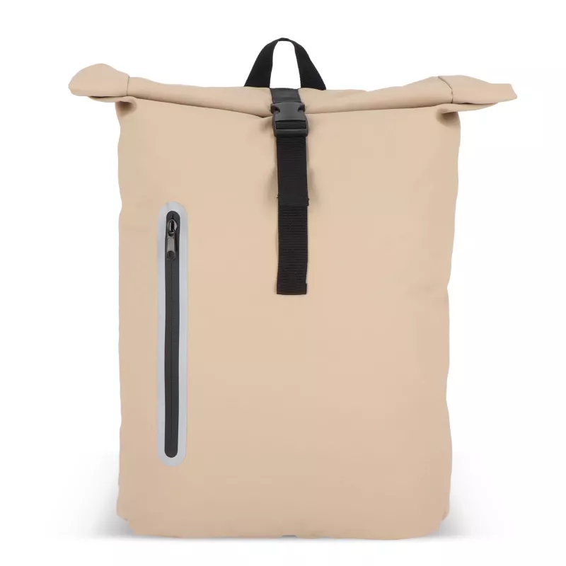 Powlekany PU plecak R-PET 600D o pojemności 20 l - ecru (LT95357-N0054)
