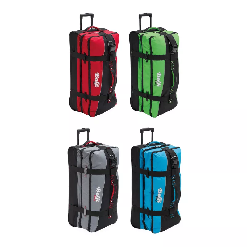 Torba podróżna na kółkach BoGi XL - czarny, niebieski (56-2250722)