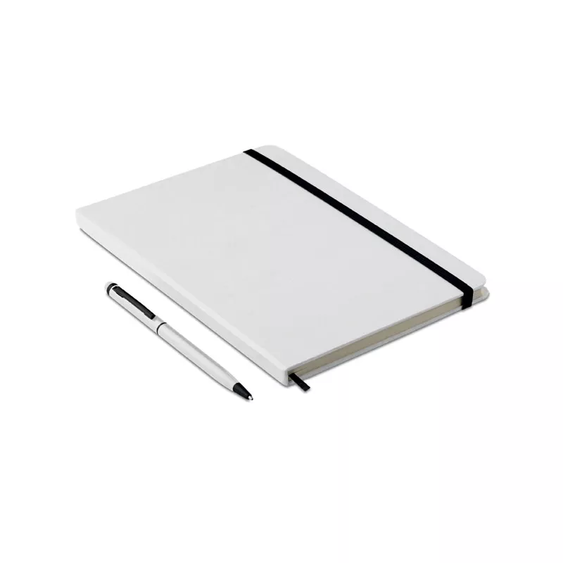Notes A5 z długopisem 72 kartki w linię NEILO SET - Bialy (MO9348-06)