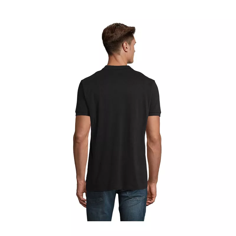 Polo męskie organiczne 170 g/m² Sol's PLANET MEN - Czarny (S03566-BK)