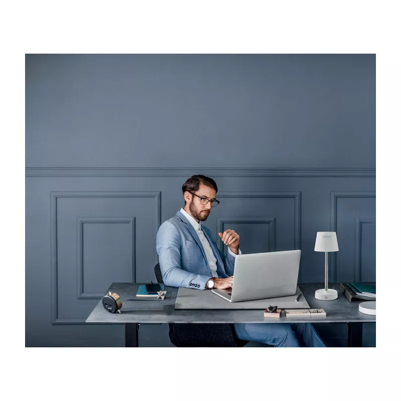 Lampka stołowa LED z akumulatorem 1200 mAh TAPLAMB - Bialy (MO2339-06)