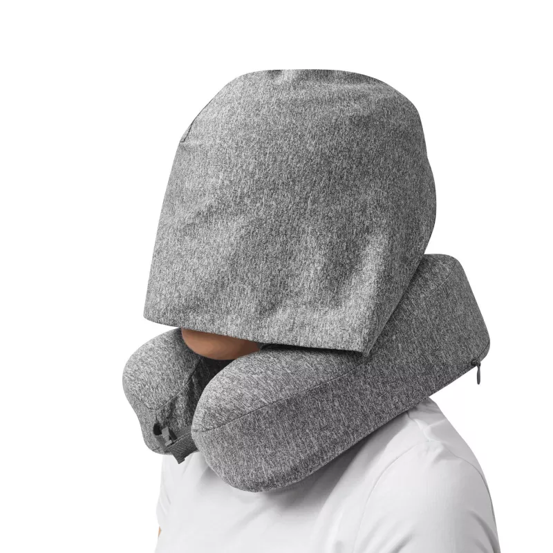 Poduszka podróżna z pianki memory - szary (56-0607020)