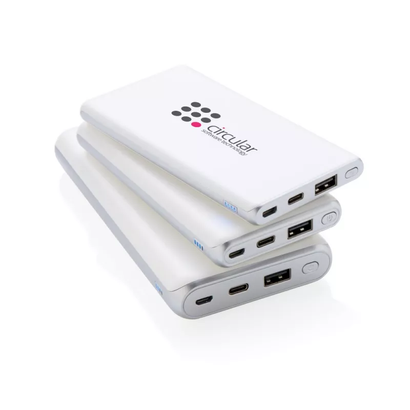 Ultra szybki power bank 10000 mAh z PD - biały (P324.673)
