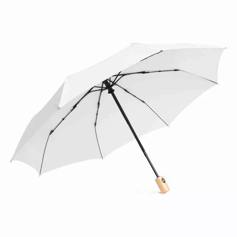 Automatycznie otwierany i składany, wiatroodporny parasol kieszonkowy CALYPSO - biały (56-0101272)