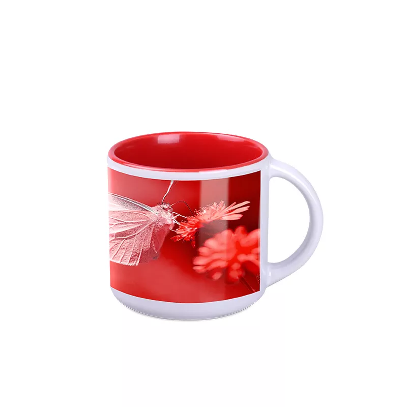 Kubek reklamowy Modern Art Solid (390 ml) - biało-czerwony (M/569-BIAŁO-CZERWONY)