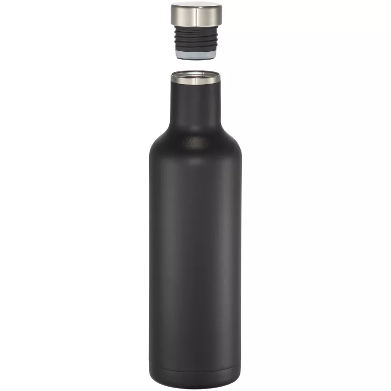 Butelka Pinto 750ml z izolacją próżniowo miedzianą - Czarny (10051700)
