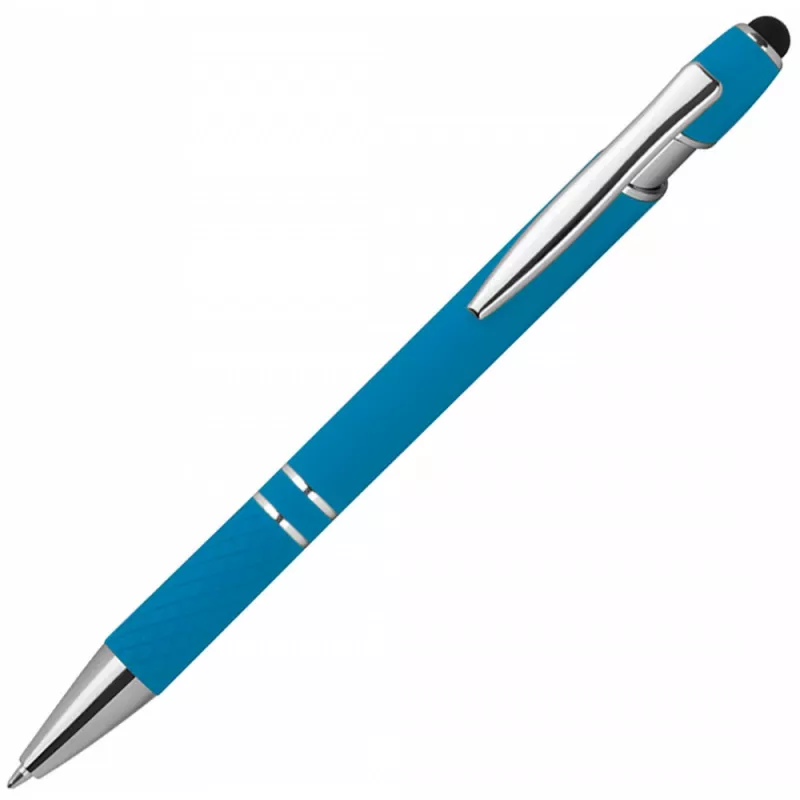 Długopis plastikowy touch pen - jasnoniebieski (1368924)