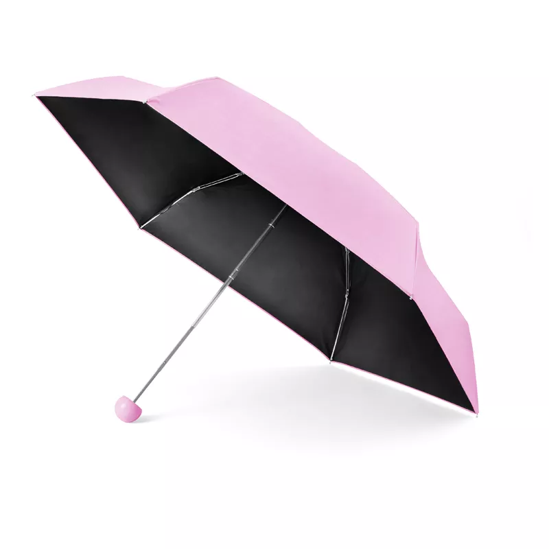 Manualny parasol kieszonkowy z powłoką UV ⌀86 cm - różowy (37046-21)