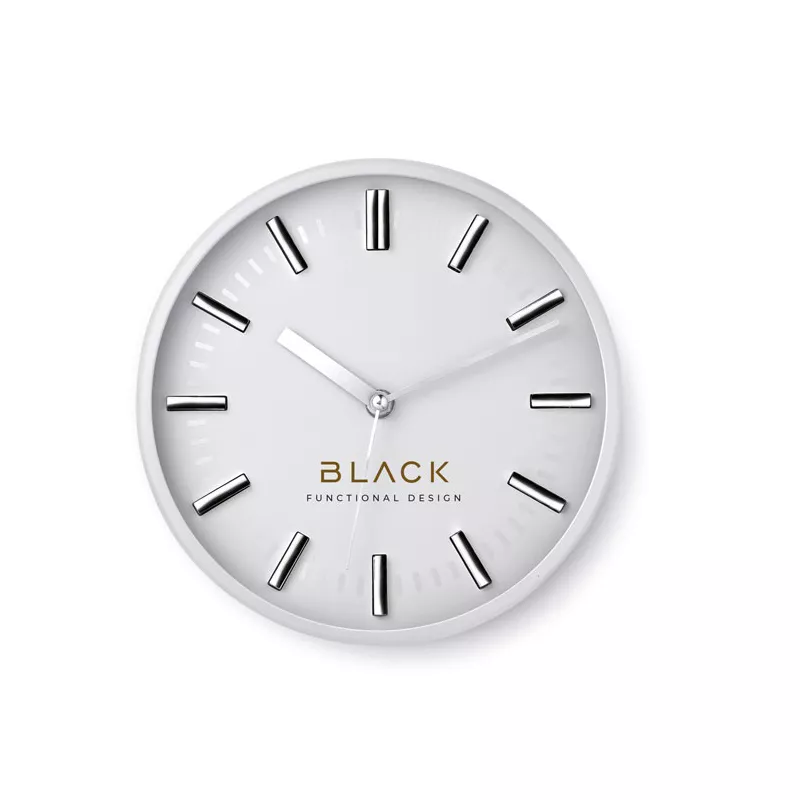 Zegar ścienny okrągły 23 cm COSY - Bialy (KC2669-06)