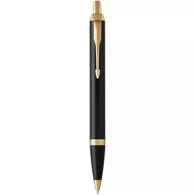 Długopis Parker IM z niebieskim wkładem - Czarny-Złoty (10702101)