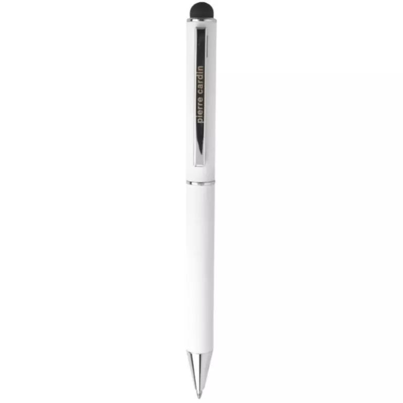 Długopis metalowy touch pen soft touch CLAUDIE Pierre Cardin - biały (B0102000IP306)