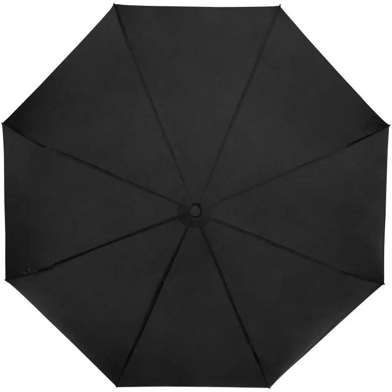 Wiatroodporny parasol manualny Ø106 cm Birgit z PET z recyklingu - Czarny (10914590)
