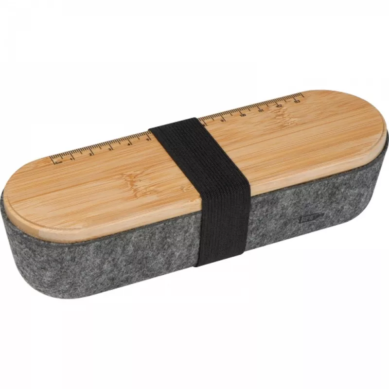 Organizer na biurko z filcu z recyklingu LUISE - ciemnoszary (2385977)