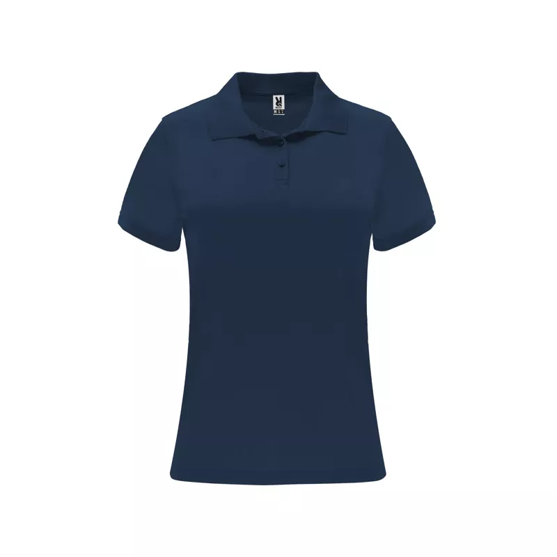 Damska sportowa koszulka polo z poliestru 150 g/m² ROLY MONZHA WOMAN 0410 - Navy Blue (R0410-NAVYBLUE)