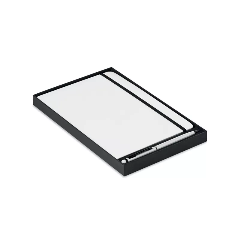 Notes A5 z długopisem 72 kartki w linię NEILO SET - Bialy (MO9348-06)