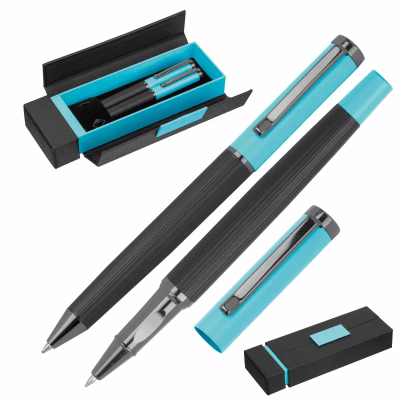 Zestaw piśmienny długopis i pióro kulkowe REGINALD - real/light green (1539824)