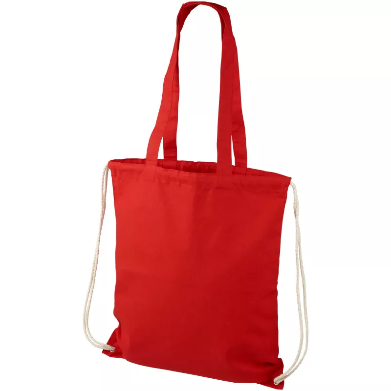 Plecak Eliza wykonany z bawełny o gramaturze 240 g/m² , 38 x 42 cm - Czerwony (12027604)