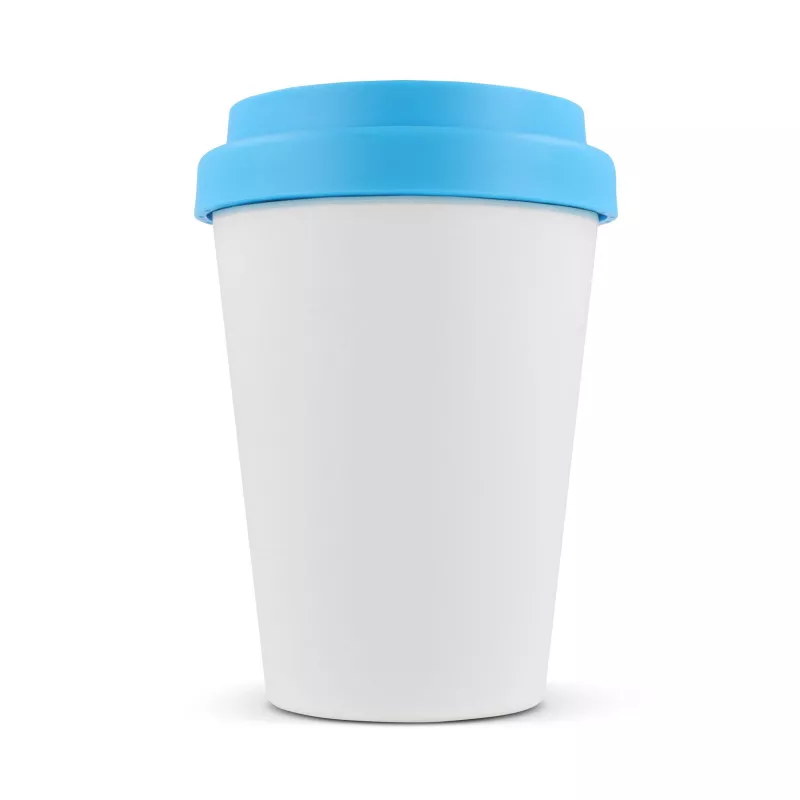 Filiżanka do kawy RPP z białym korpusem 250ml - biało / jasnoniebieski (LT98867-N0112)