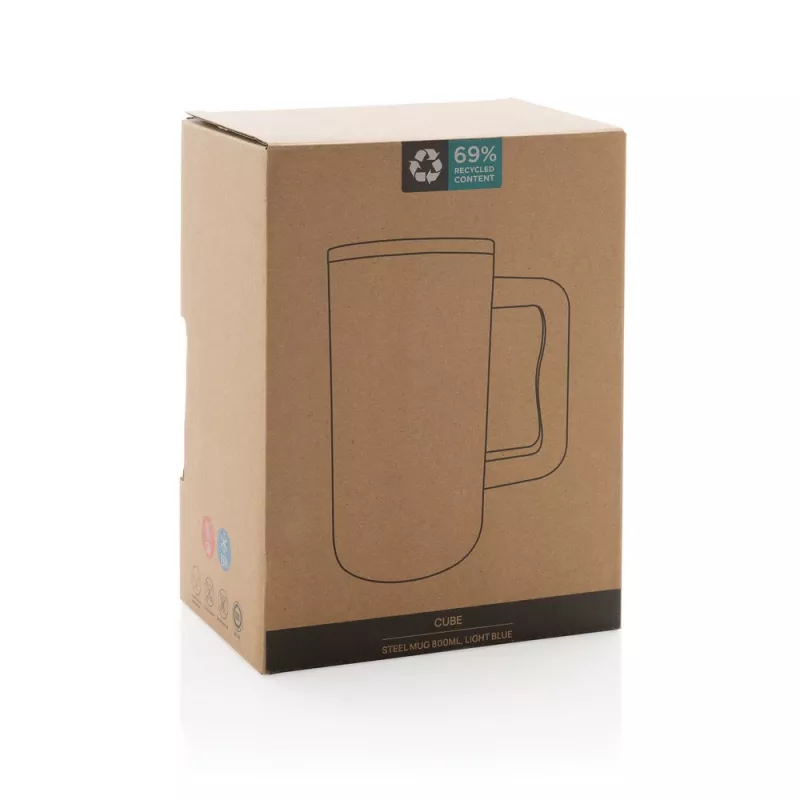 Kubek termiczny 800 ml Cube - jasnoniebieski (P437.3105)