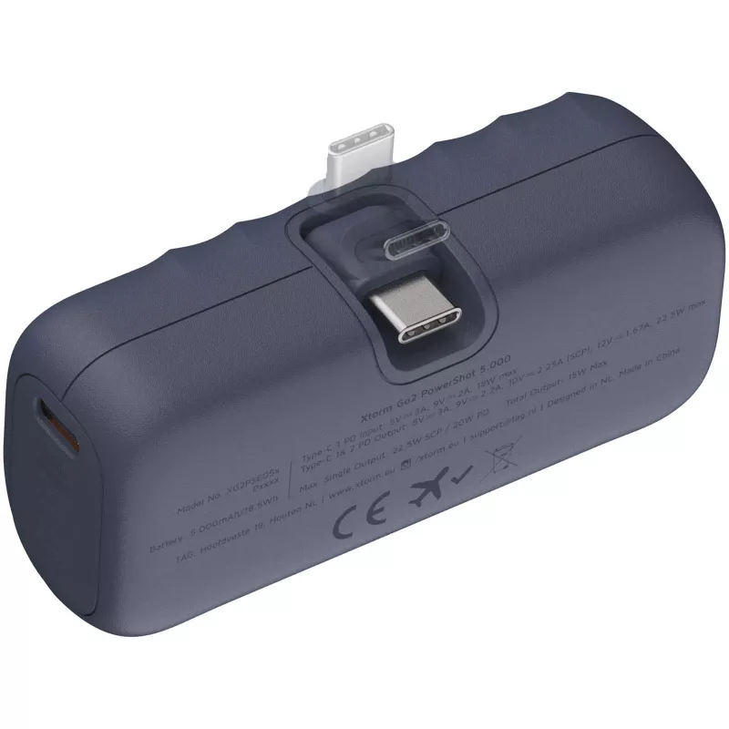 Xtorm Go2 powerbank o mocy 20 W i pojemności 5000 mAh z szybkim ładowaniem - Średnioniebieski (12460152)