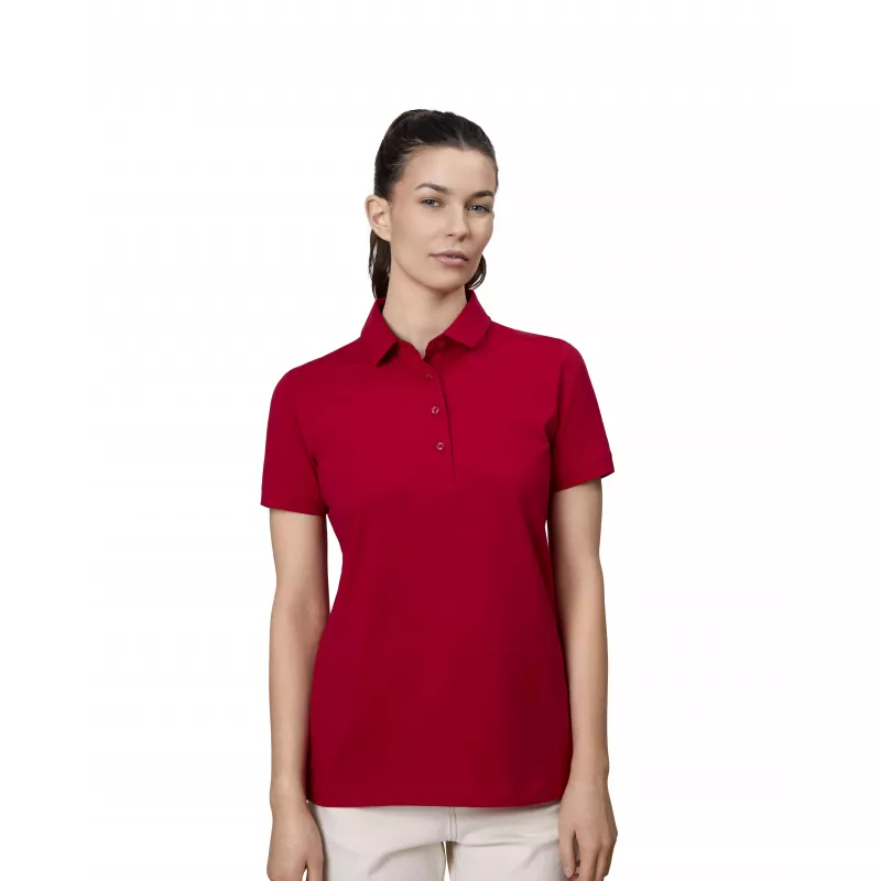 Koszulka bawełniana 185 g/m² ID Polo biznes/Jersey damska 0535 - Red (0535-RED)