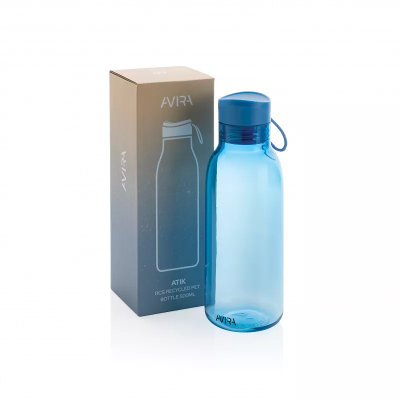 Butelka sportowa 500 ml Avira Atik z RPET - niebieski (P438.035)