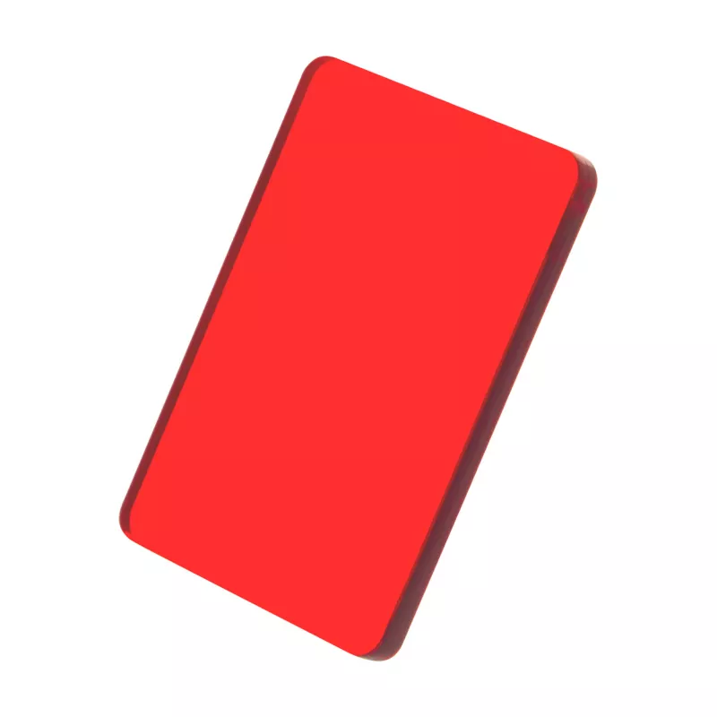 Brelok o dowolnym kształcie CreaFob - transparentny czerwony (AP718119-05T)