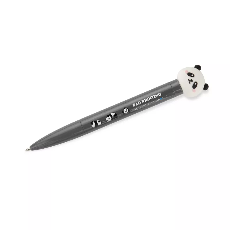 Długopis ze spinerem SKIPPI - Jabłko - szary (19828-14)