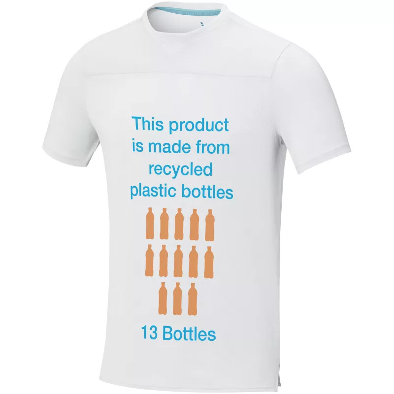 Borax luźna koszulka męska z certyfikatem recyklingu GRS - Biały (37522-WHITE)