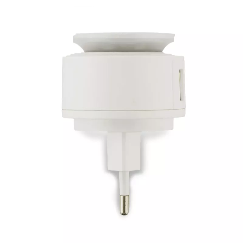 Ładowarka sieciowa USB z lampką nocną NOTTO - biały (09135-01)