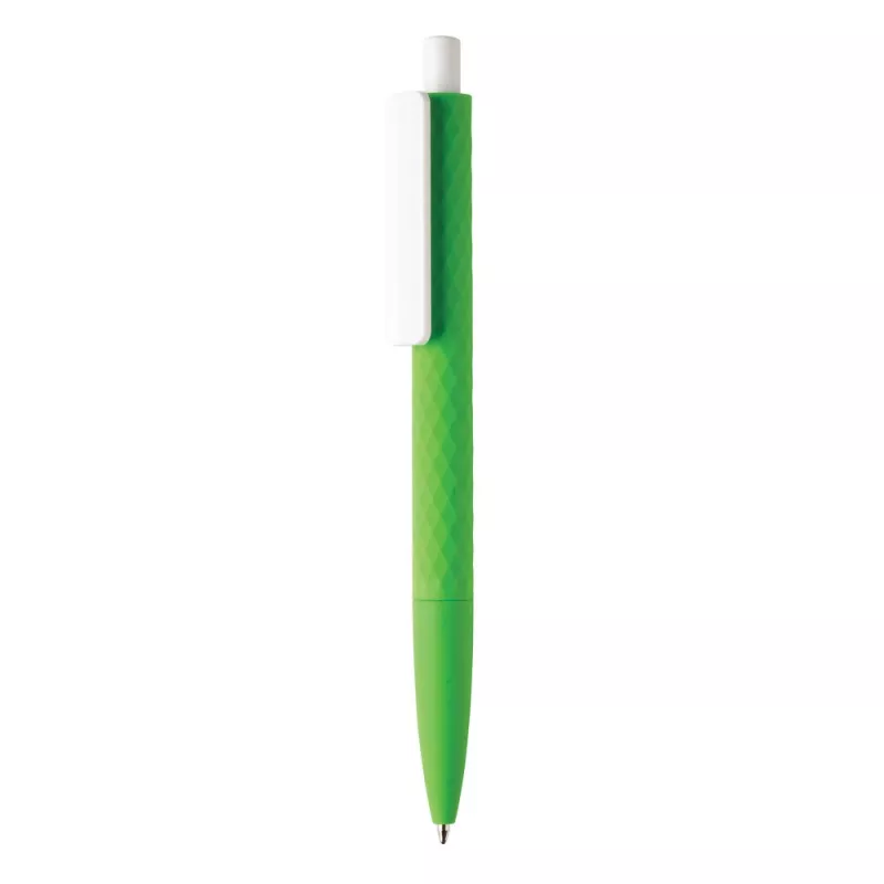 Długopis z diamentowym wzorem, niemiecki wkład Dokumental® - zielony (V1999-06)