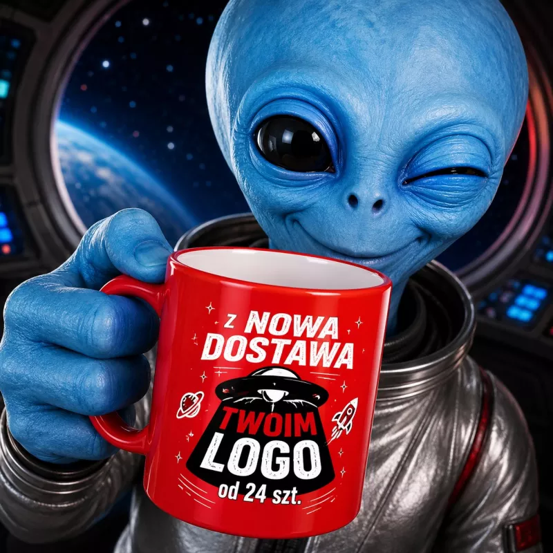 Kubek reklamowy Tomek Classic (300 ml) - czerwono-biały (M/054-CZERWONO/BIAŁY)