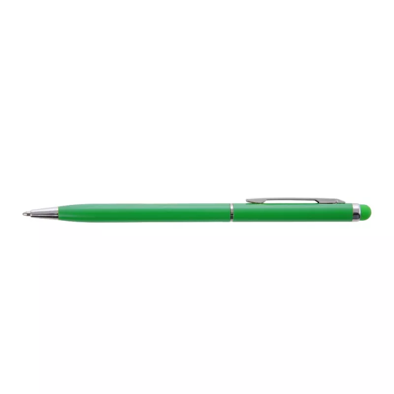 Długopis metalowy matowy z touch pen-em | Dennis - zielony (V1637-06)