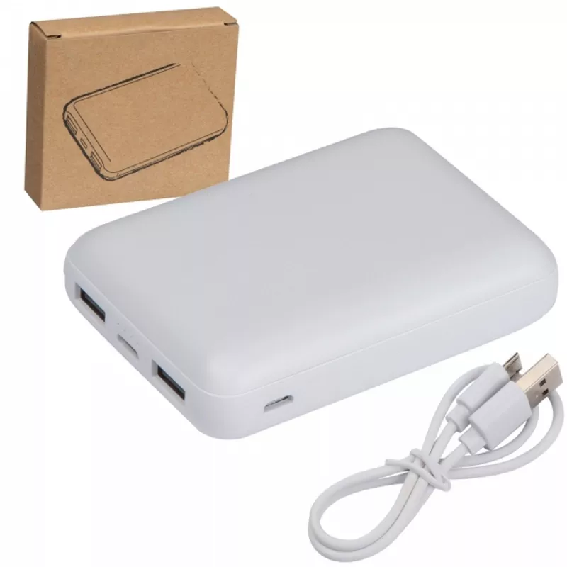 Power bank 10000 mAh LAYLA - biały (3118406)