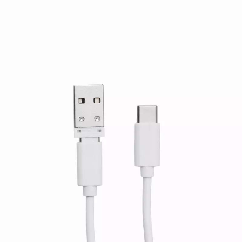 Kompaktowy, wielofunkcyjny kabel do ładowania i przesyłania danych TRANSFER - biały (56-1107385)