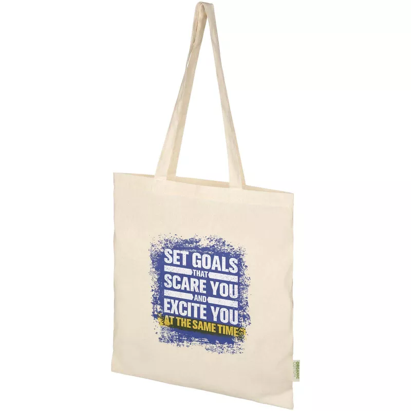 Odisha organiczna torba na zakupy z certyfikatem OCS o gramaturze 140 g/m², 7 l  - Piasek pustyni (12078006)