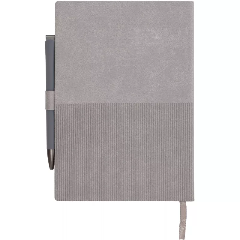 Notes A5 w linie z długopisem MERSIN - szary (562007)