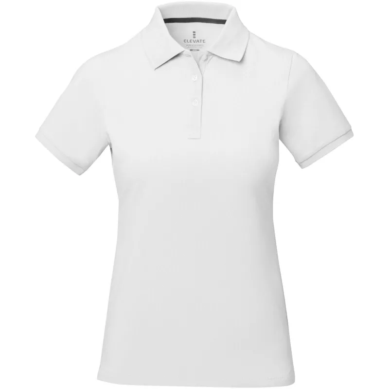 Damskie polo Calgary z krótkim rękawem - Biały (38081-WHITE)