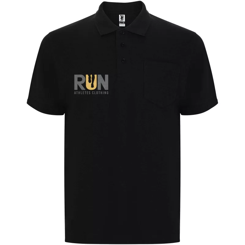 Centauro Premium koszulka polo unisex z krótkim rękawem - Czarny (R6607-BLACK)