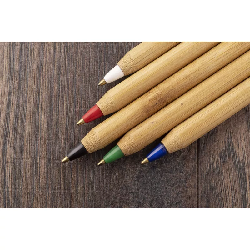 Długopis bambusowy LASS - czerwony (19660-04)